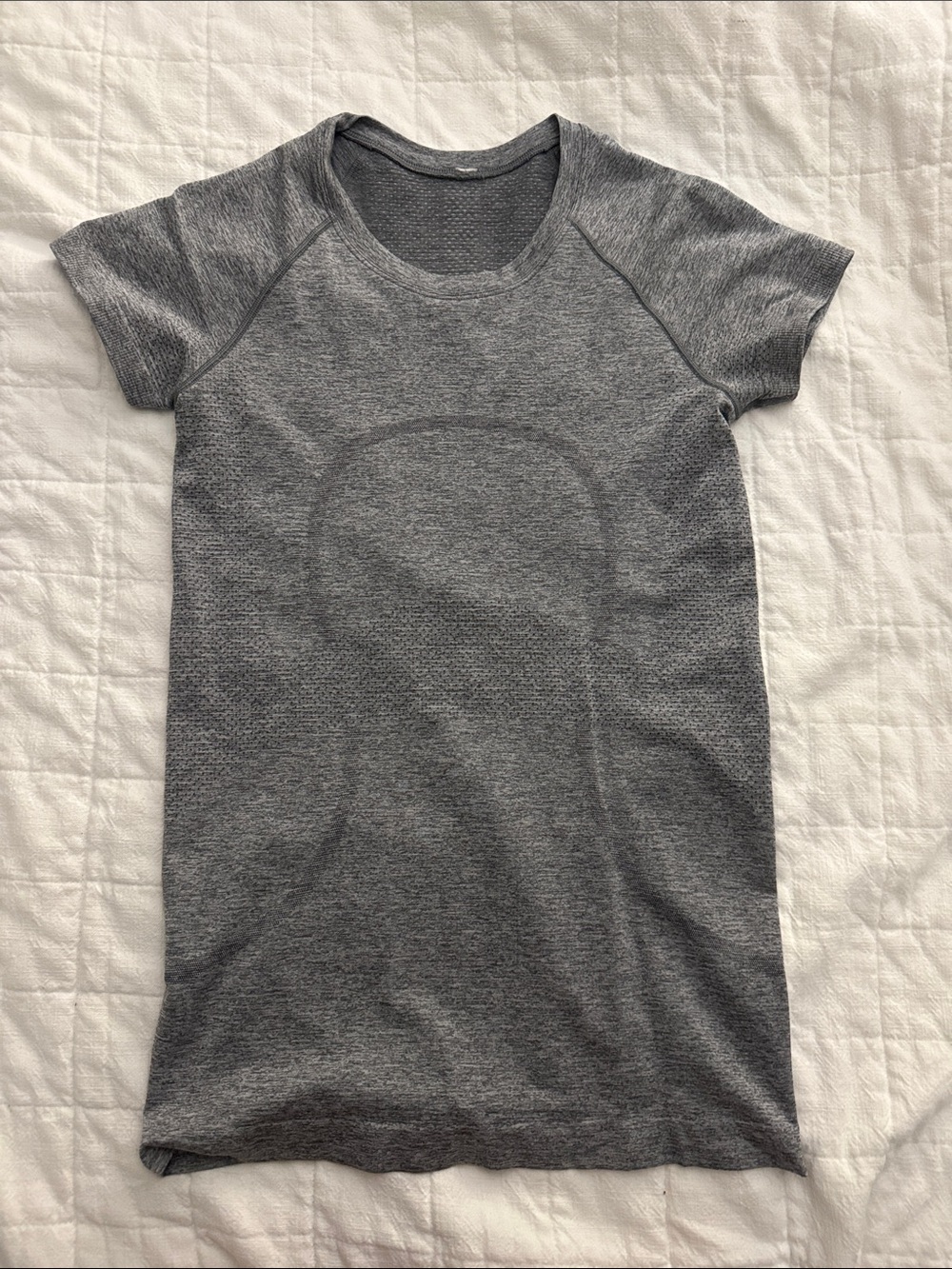 lululemon athletica Heathered Gray Short-Sleeve Performance Tee
